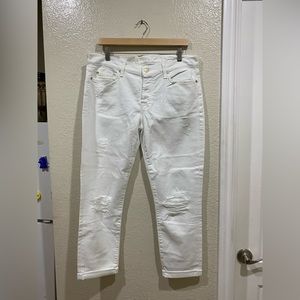 New 7 For All Mankind Women's Josefina Boyfriend Jean in Clean White, 31